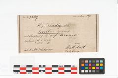 Etikett zu Bronzelappenbeil (NHMW-PRAE-003509)
